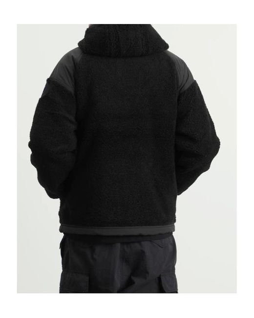 Canada Goose Black Alberni Reversible Fleece Bomber Jacket for men