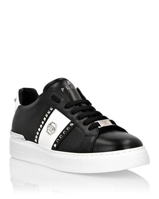 Philipp Plein Black Logo Details Casual Sports Shoes for men