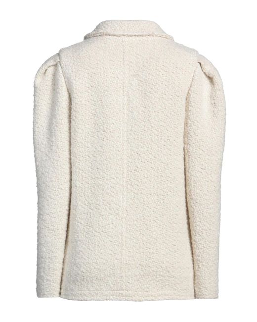 Isabel Marant White Minimalist Single-Breasted Blazer