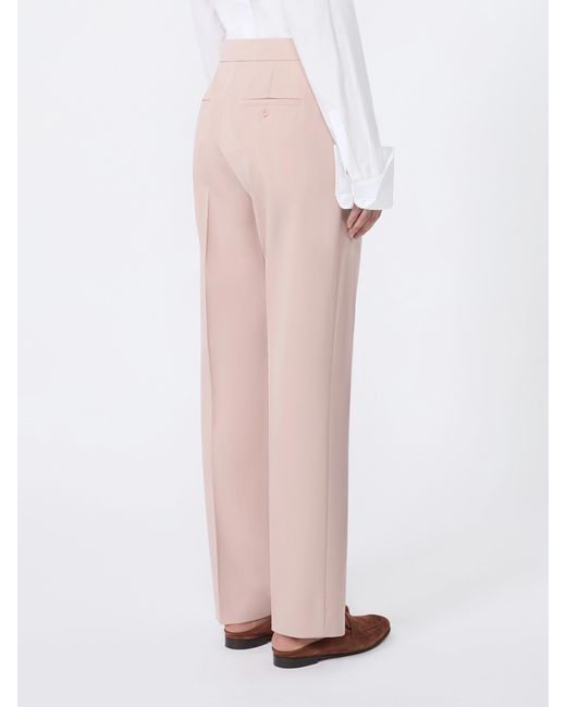 Max Mara Pink Mxmossido Tailored Pants