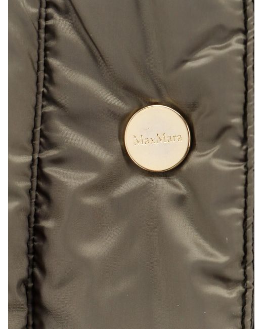 Max Mara Gray The Cube Buttoned Long-Sleeved Jacket