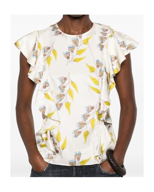 Ulla Johnson Metallic Botanical Top