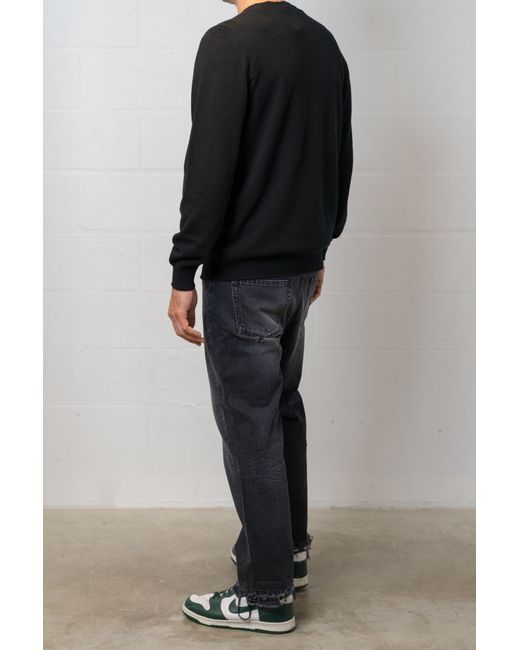 Avant Toi Black Long-Sleeved Sweater for men