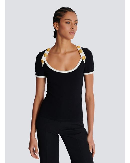 Balmain Black T-Shirts