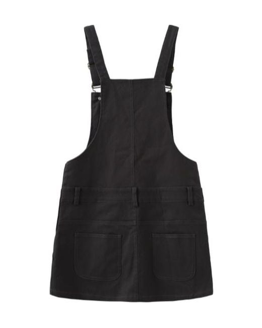 Marissa Chiara Black Canvas Suspender Skirt