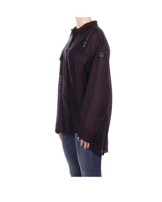 Blugirl Blumarine Blue Long-Sleeved Shirt