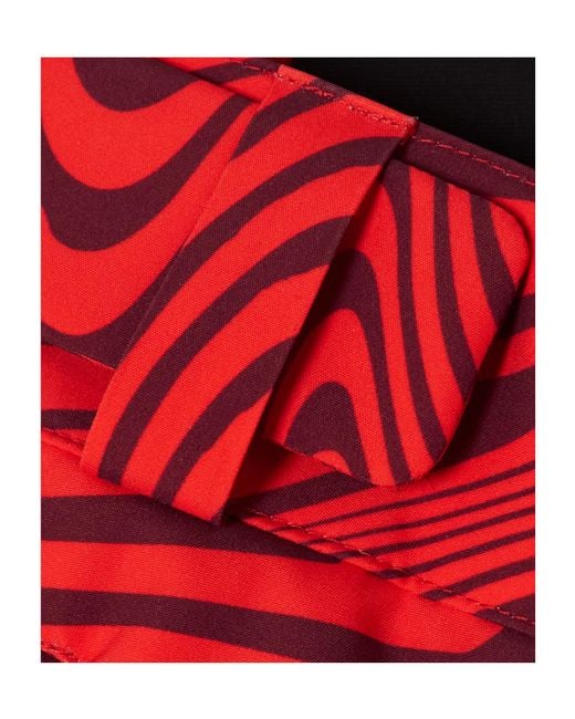 Aztech Mountain Red Printed Padded Stretch Ski Pants