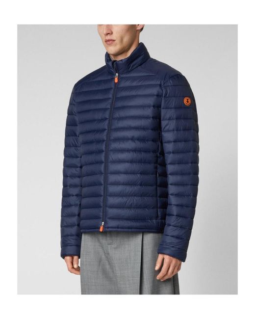 Save The Duck Blue Alexander Puffer Jacket for men