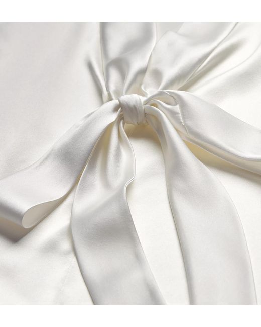 Dior White Blouse With Rear Tie