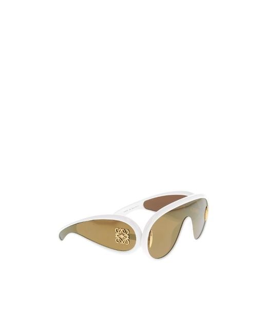 Loewe Pink Shield Frame Sunglasses