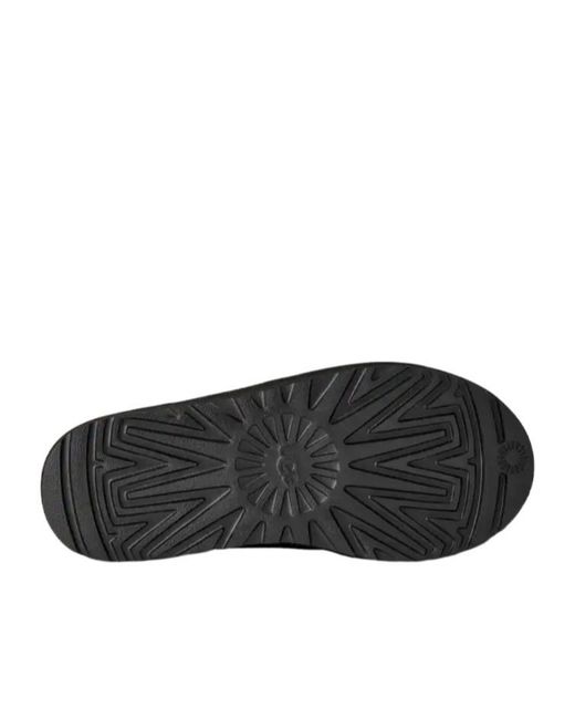 Ugg Gray Tasman Ii Logo Debossed Slippers