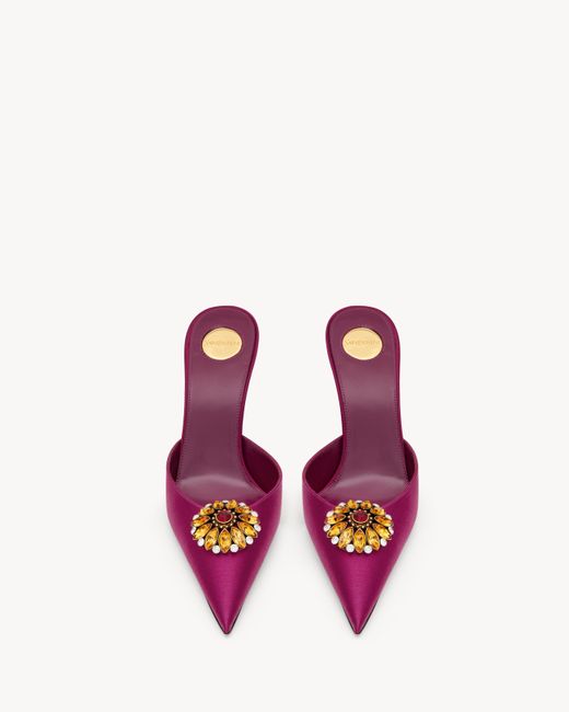 Saint Laurent Pink Cosmo Mules