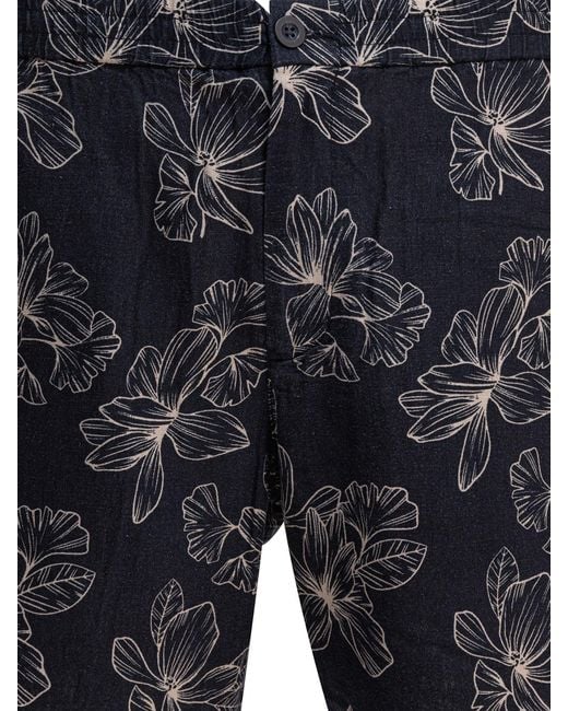 Vince Gray Floral Pattern Shorts for men