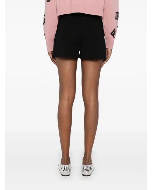 P.A.R.O.S.H. Black Drawstring Shorts