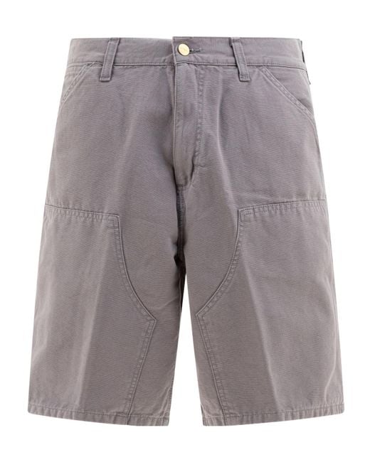 Carhartt Gray Double Knee Relaxed Fit Shorts for men
