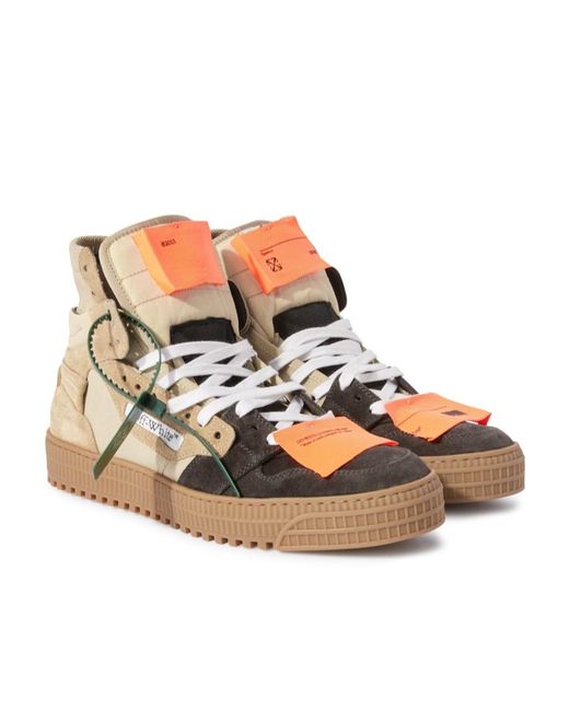 Off-White c/o Virgil Abloh Brown Off-Court 3.0 Lace-Up Sneakers for men