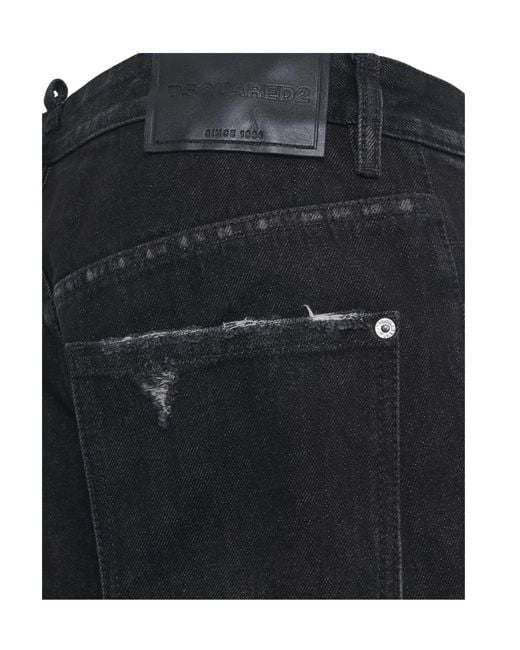 DSquared² Blue Belt-Loop Jeans for men