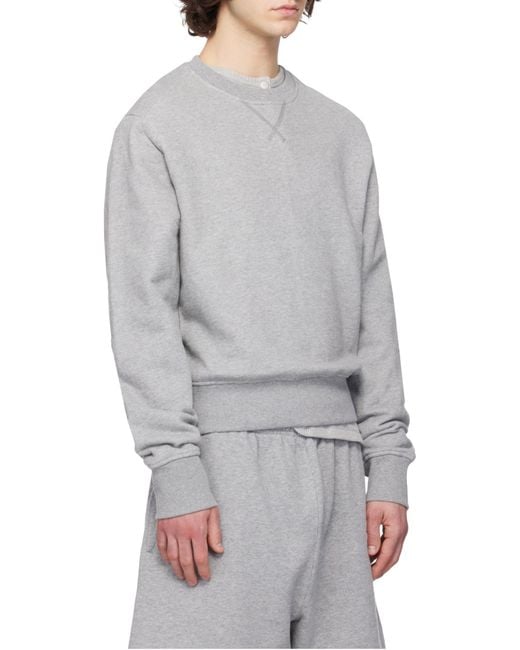 Entire studios Gray Crew Neck Sweatshirt for men