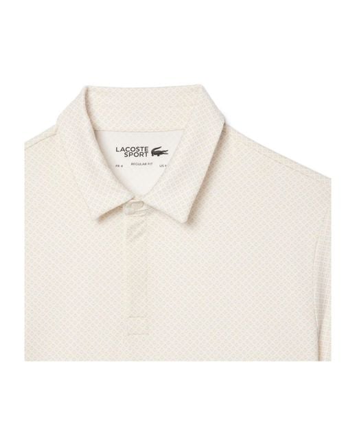 Lacoste White Solid Color Polo Shirt for men