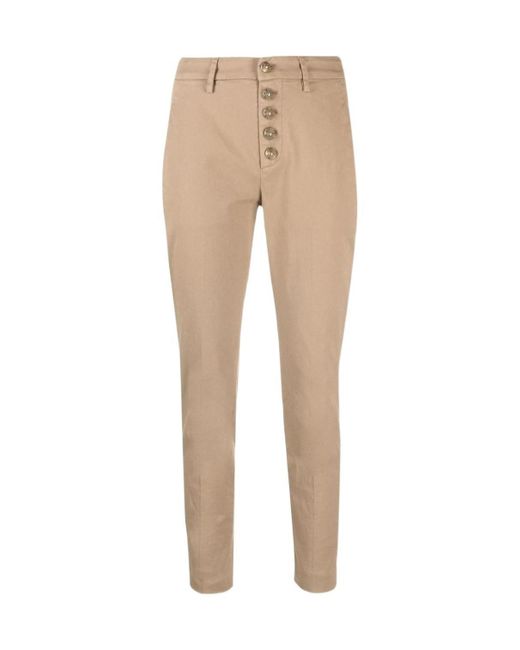 Dondup Natural Cropped Skinny-Fit Trousers