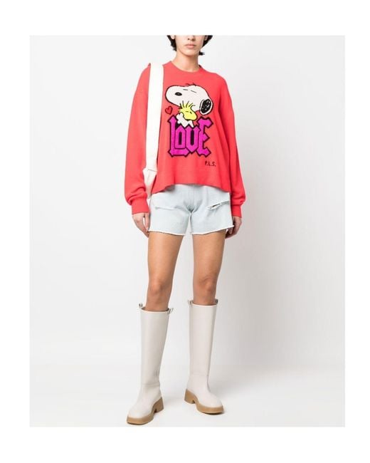 Philosophy Di Lorenzo Serafini Pink X Peanuts Cartoon Jumper