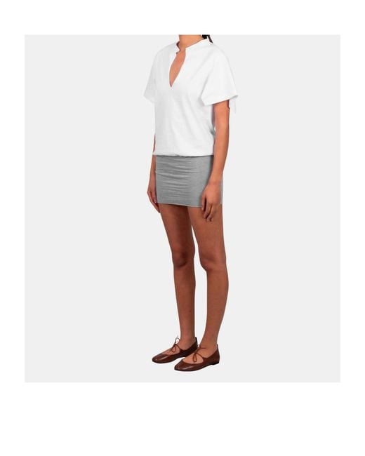GIMAGUAS White Alina V-Neck T-Shirt
