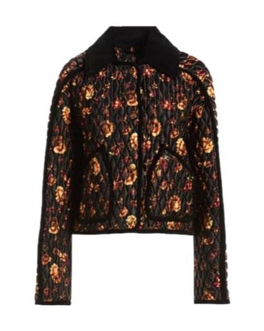 Burberry Black Quilted Patterned Jacket