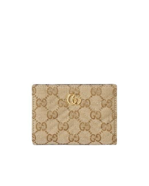 Gucci Natural Gg Marmont Small Wallet