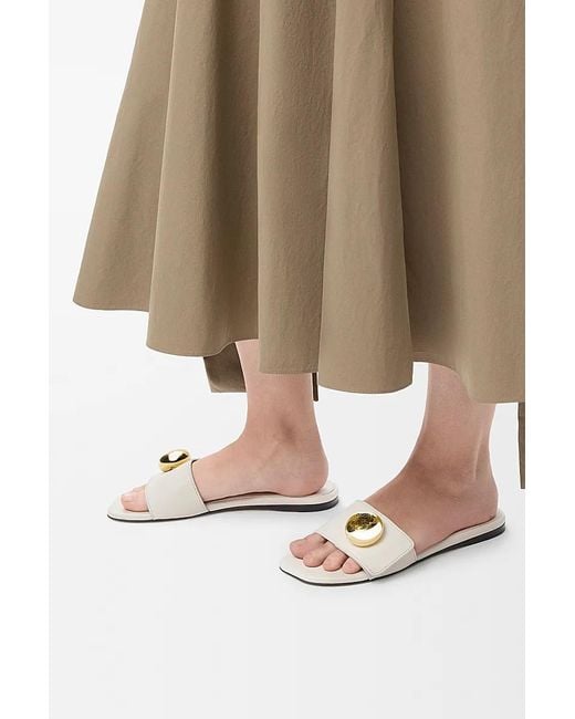 Loewe White Logo Plaque Slides