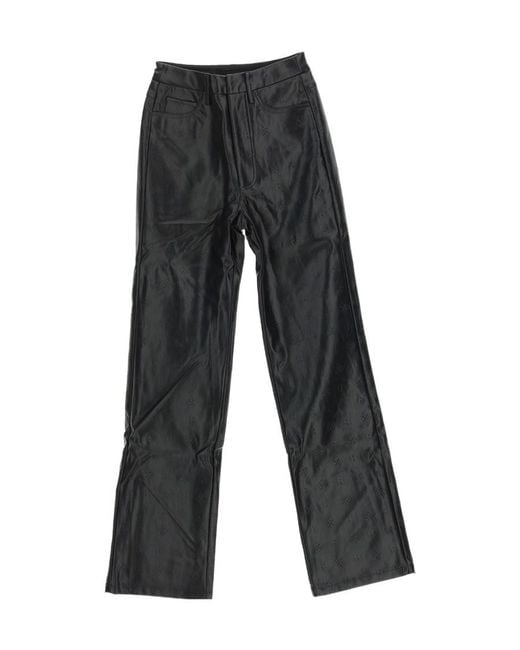 ROTATE BIRGER CHRISTENSEN Gray Logo Casual Pants