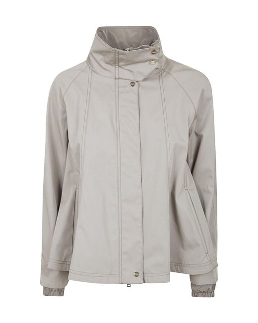 Herno Gray Long-Sleeved Jacket
