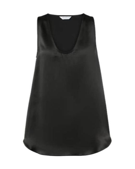 Max Mara Black Filly Silk Tank Top