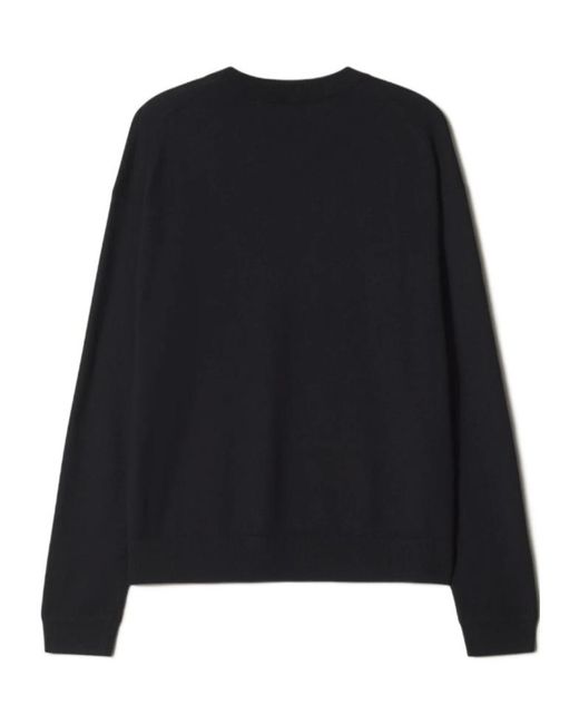 Maison Kitsuné Black Profile Fox Comfort Jumper for men