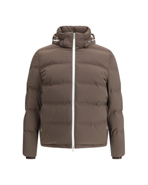 Brunello Cucinelli Brown Down Jacket for men