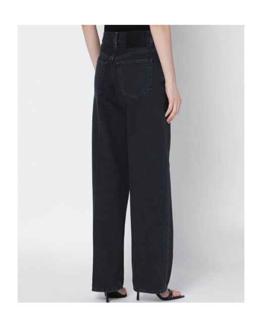 Haikure Black Bonnie Bull Straight-Leg Jeans