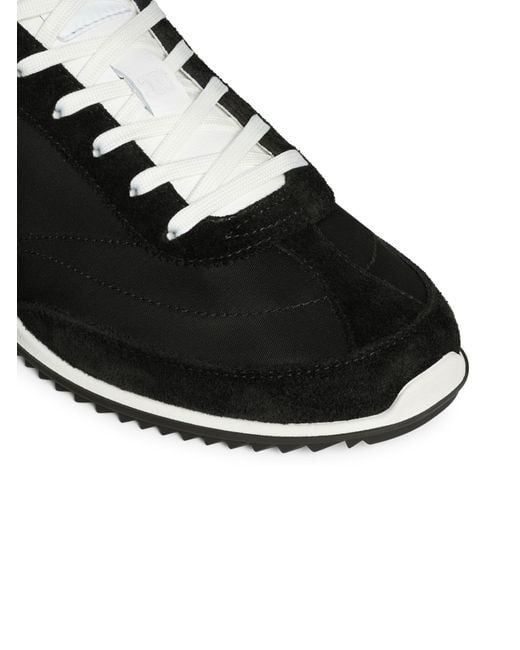 Céline Black Racer Low Lace-Up Sneaker With Triomphe for men