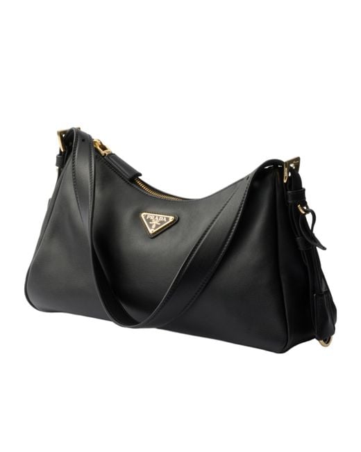Prada Black Aimée Zipped Medium Shoulder Bag