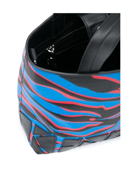 KENZO Blue Printed Handbag