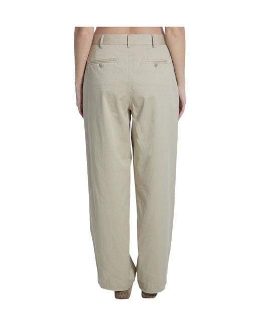 Frankie Shop Gray Norstrand Pleated Chino Pants