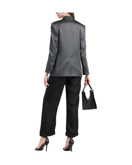 Max Mara Black Satin Blazer