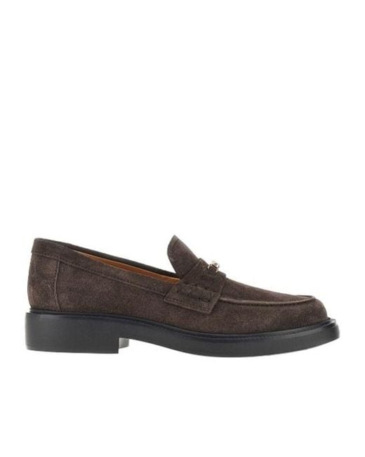 Tod's Brown Round-Toe Loafers