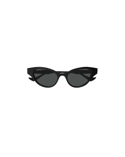 Gucci Black Eyewear Cat-Eye Frame Sunglasses