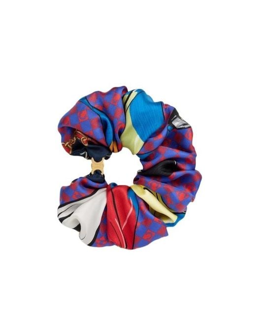 Céline Blue Tassels Scrunchy