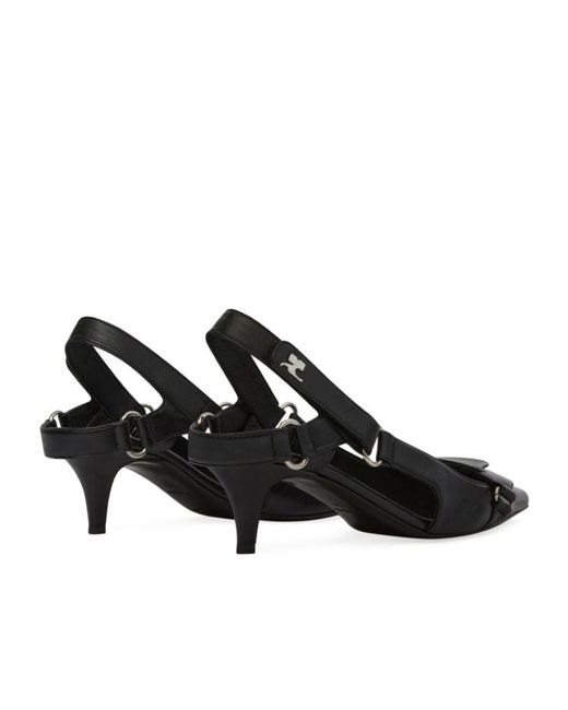 Courreges Black Sandals