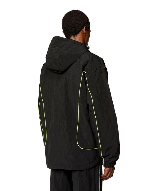 DIESEL Black J- Windbreaker Jacket for men