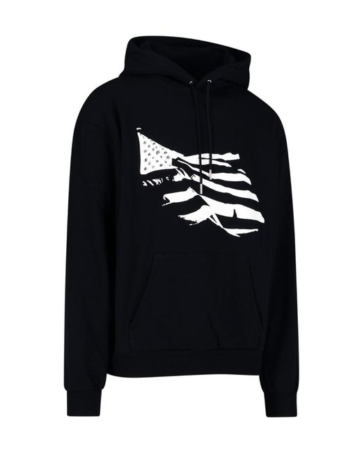 Céline Black Logo Hooded Sweater for men