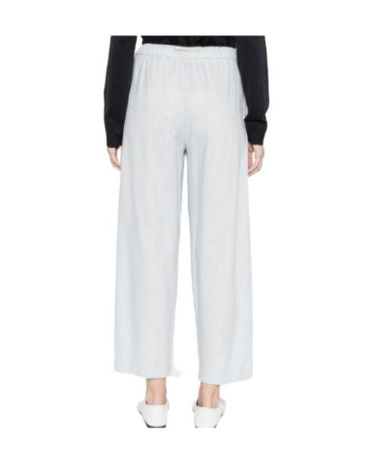 Herno White Drawstring Trousers