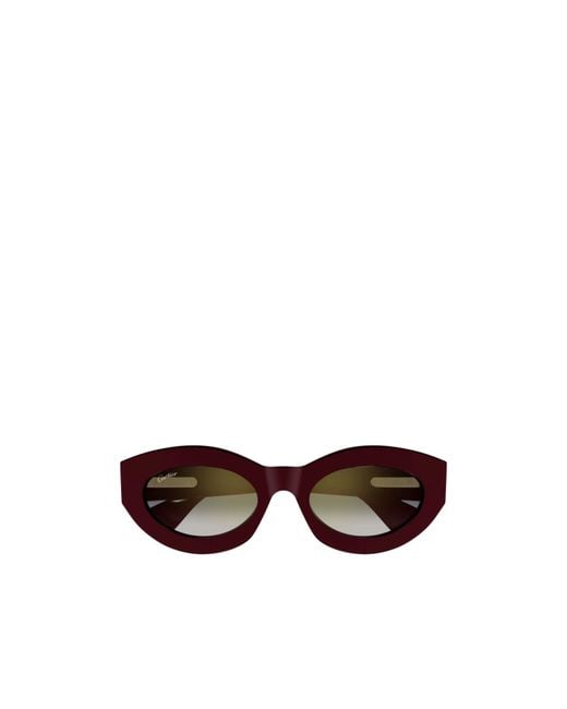 Cartier Multicolor Cat Eye Frame Sunglasses