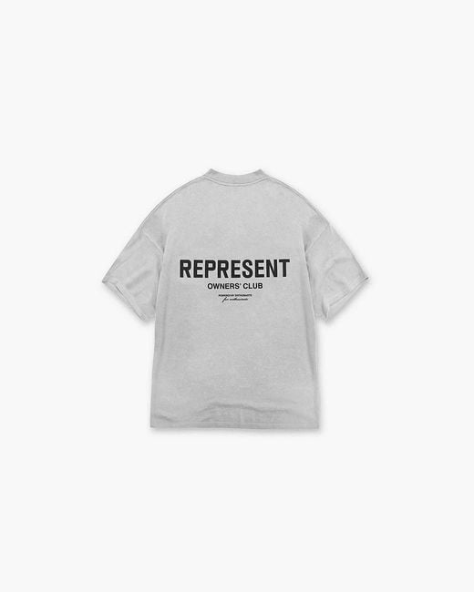 Represent Gray Owners Club T-Shirt for men