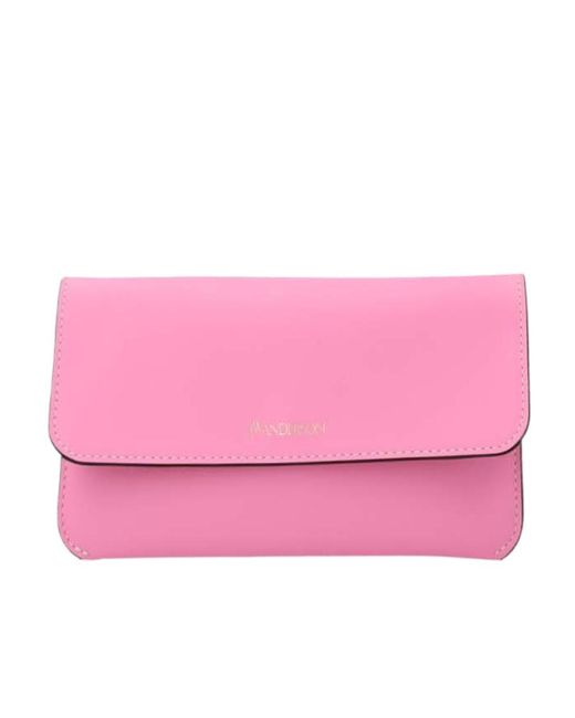 ★J W ANDERSON★ Chain Cross Bag Pink AC0230LA0088300 AC0230 JW Anderson chain-detail Phone Bag | Pink | FARFETCH